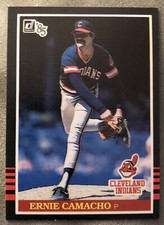 1985 Donruss Ernie Camacho Baseball Card #129 Indians Mid-Grade