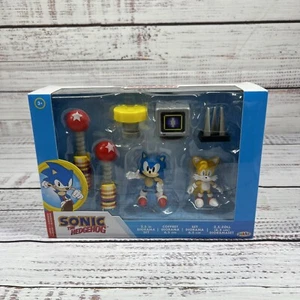 Sonic The Hedgehog 2.5 Inch Diorama Action Figure Set By Jakks Special Gift Set - Picture 1 of 6