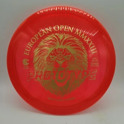 Discmania Prototype Metal Flake MD5 European Open Red/Gold Stamp 173g - Image 1 of 3