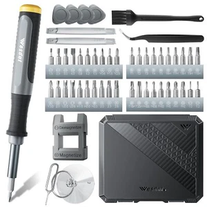 Juego de destornilladores de precisión Wesdut 52 en 1 kit de reparación pequeño súper duradero PC Acce... - Imagen 1 de 7