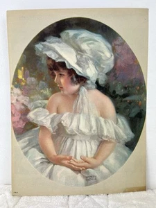 Impresión Cuadro Priscilla 10”x 7.5” Por Andrew Lewis Calendario "Libertad" Años 40 De Colección - Imagen 1 de 10