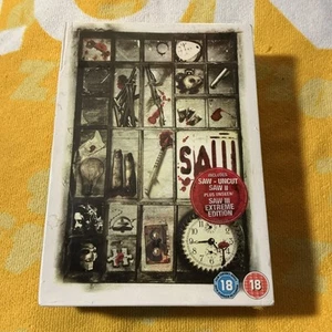 Saw Trilogy Horror Dvd Box set W/uncut Scenes NEW REG 2 - Picture 1 of 3