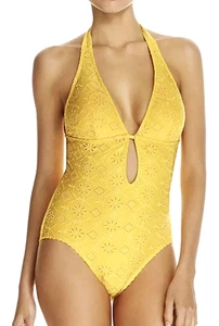 Traje de baño Kate Spade New York extra pequeño (P) halter azafrán de una pieza talla XS - Imagen 1 de 8