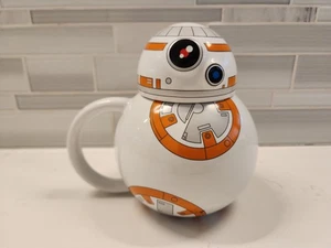 Star Wars BB-8 Droide Keramik 16 Unzen Kaffeebecher Tasse mit Deckel Disney Store - Bild 1 von 15