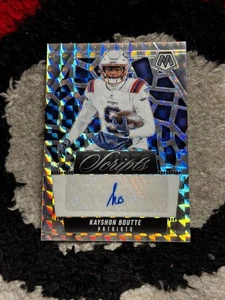Kayshon Boutte 2025 Mosaic Football Scripts Auto #SCR-KBE PATRIOTS - Bild 1 von 2