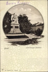 Ak Bâle Basel Stadt Schweiz, Straßburger Denkmal - 2889791 - Bild 1 von 2