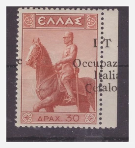 KEFALONIA UND ITAKA 1941 - REITDENKMAL 30 DRACHMEN NEU * MLH - Bild 1 von 1