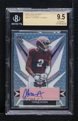 2021 Leaf Valiant Platinum /20 Jhamon Ausbon #BA-JA1 BGS 9.5 GEM MINT Auto - Image 1 of 2