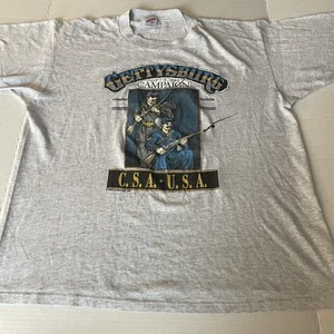 Vintage 90's Gettysburg Campaign Civil War T-Shirt Size XXL Single Stitch USA - Picture 1 of 6