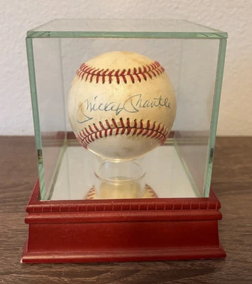 Mickey Mantle and Billy Martin Signed American League Baseball, Beckett COA - Image 1 of 4