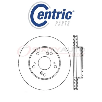 Centric Drilled Slotted Disc Brake Rotor for 2002-2006 Acura RSX 2.0L L4 - or Foto 1 de 4