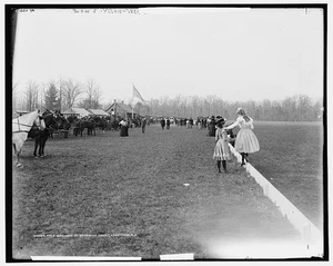Polo grounds at Georgian Court, Lakewood, New Jersey c1900 OLD PHOTO - Bild 1 von 1