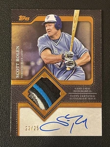 Scott Rolen 2025 Topps Flagship Auto Patch /25 Blue Jays - Picture 1 of 2