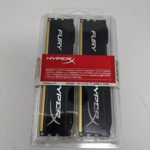 HyperX FURY 8GB 2x 4GB 1600MHz DDR3 Desktop RAM Memory kit NEVER OPENED - Picture 1 of 6