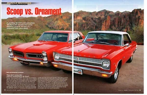 1965 PONTIAC GTO 389 / 1965 PLYMOUTH SATELLITE 383 ~ SCHÖNER 8-SEITIGER ARTIKEL / ANZEIGE - Bild 1 von 1