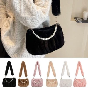 Crossbody Plush Handbag Fashion Shoulder Bag High Quality Messenger Bag - Picture 1 of 17