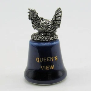 COLLECTABLE THIMBLE 'QUEEN'S VIEW' SCOTLAND - Picture 1 of 5