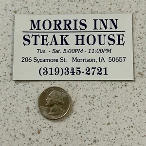 Morris Inn Steak House Morrison Iowa Thin Refrigerator Magnet #48572 - Picture 1 of 2
