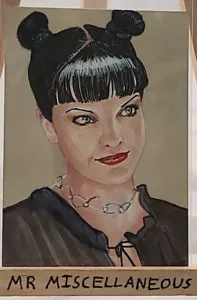 Original ACEO Sketch by Marcia Dye - NCIS - Abby Sciuto - Pauley Perrette #1 - Picture 1 of 2