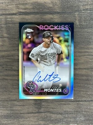 Coco Montes 2024 Topps Chrome #RA-CMO Rookie Refractor Auto #/499 - Image 1 of 2