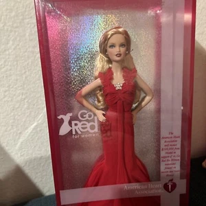 Barbie - Go Red for Women - American Heart Association - 2007 - NRFB Blonde Doll - Picture 1 of 6