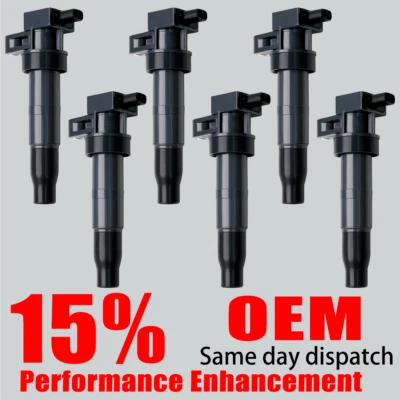 6X Bobina de encendido OEM para Hyundai Azera Genesis Santa Fe Kia Sedona Sorento UF546 Foto 1 de 4