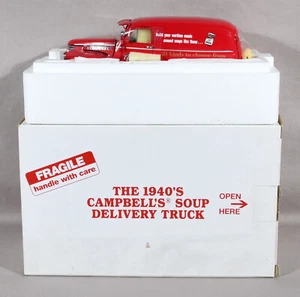Danbury Mint Diecast 1940's Campbells Soup Delivery Truck 1:24 Scale With Cases - Picture 1 of 11