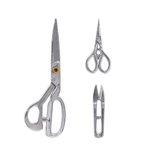 3PC 1:6 Scale Dollhouse Miniatures Lot Accessories Tailor Shop Vintage Scissors - Picture 1 of 16