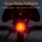 6 Light Modes Bike Rear Lamp Bike Auto Brake Sensing Light  MTB Road