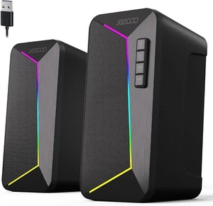 M30 Bluetooth Computer Speakers, RGB PC Gaming Speakers for Desktop, LED Modes - Afbeelding 1 van 9
