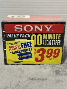Paquete de 5 casetes de audio de 90 minutos de alta fidelidad Sony - Imagen 1 de 4