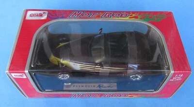 Anson 1998 Plymouth Prowler Hot Rod 1:18 Die-Cast Model Car Brown Yellow Stripes - Image 1 of 4