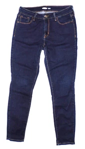 Pantalones de mezclilla para mujer Old Navy Super Skinny Rock Star azul lavado oscuro talla 4 cortos - Imagen 1 de 6