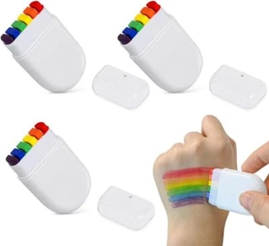 3 Pack Rainbow Face Paint Pen FOR LGBTQ+ Rainbow Body Paint Large Size for Party - Bild 1 von 8
