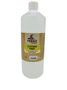 Leather Prep preparer solution cleaner deglazer removes finish dirt grease oil - Picture 1 of 18