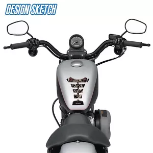 Almohadilla de tanque de combustible pegatina calcomanía estuche de hueso de pez apto para Suzuki SV650 SV1000 - Imagen 1 de 6
