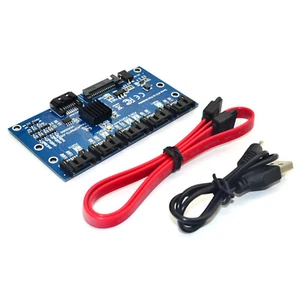 1 To 5 Ports SATA Expansion Card SATA3.0 7PIN Motherboard 6Gbps Riser Card Hub j - Picture 1 of 9