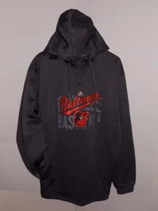 $80 NEW BALTIMORE ORIOLES XL AUTHENTIC COLLECTION ON FIELD HOODIE SWEATSHIRT - Picture 1 of 6