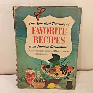 Vtg Ford Treasury of Favorite Recipes from Famous Restaurants Cookbook Travelers - Picture 1 of 8