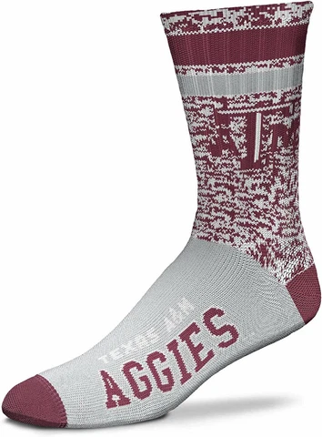 NEW Texas A&M Aggies NCAA Retro Deuce Medium Crew Socks Team Colors 5-10 Cover