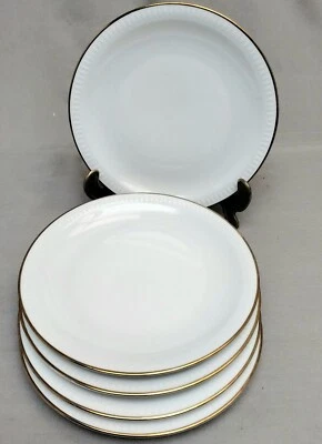 Kuchenteller Schirnding Qualitätsporzellan Relief am Rand, Goldrand   D 951 - Bild 1 von 4