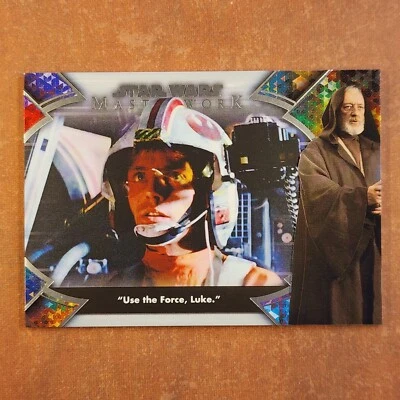 4-04-14 PWE-THICK. 2022 star wars masterwork #ob1-1 obi-wan kenobi quote - Image 1 of 2