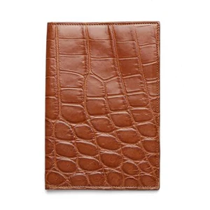 Reisepasshülle Via La Moda braun Krokodilleder - Bild 1 von 2