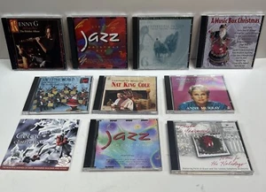 Lot of 10 CHRISTMAS Music CDs ~ Celtic Jazz Murray Nat King Cole Kenny G VARIETY - Picture 1 of 11