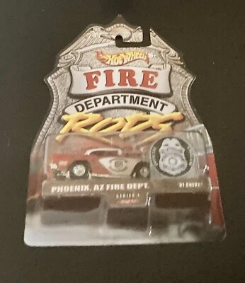 🏁 Hot Wheels ’57 Chevy Fire Rods Phoenix AZ Fire Department 1:64 🏁 - Изображение 1 из 2