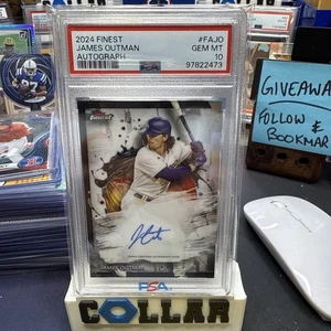 JAMES OUTMAN 2024 TOPPS MEJOR REFRACTOR AUTÓGRAFO AUTOMÁTICO PSA 10 Q4577 - Imagen 1 de 2