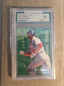 2000 CROWN ROYALE FINAL NUMBERS MARK MCGWIRE #20 9 MINT CARD-034 - Picture 1 of 2