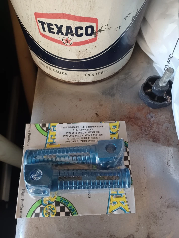 Новые ножные колышки Kawsaki Suzuki GSX-R 600 750 tl100 ninja Pro-Tek Prolite PG-100 - Изображение 1 из 2