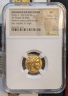 Kingdom of Macedon Philip II AV Stater (336-328 BC) NGC XF 5/5 4/5 Pella Mint