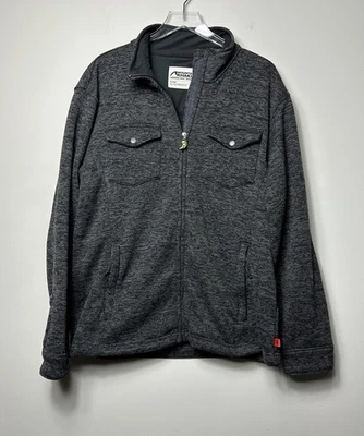 Mountain Khakis Jacket Old Faithful Full Zip Charcoal/Gray Sweater Fleece Men XL - Image 1 of 4